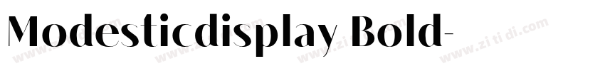 Modesticdisplay Bold字体转换